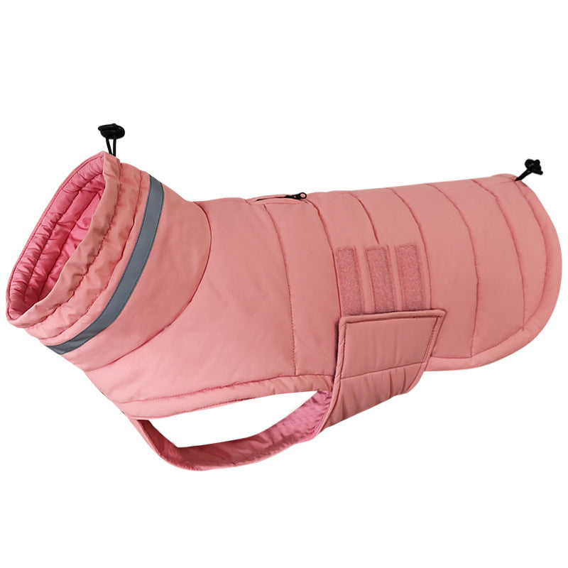 Manteau matelassé imperméable pour chien GRIFFE coloris rose, vue produit